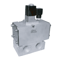 Пневморозподілювач трилінійний 3РК-25П-2 (Dy25) з пневмоуправлением