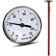 Термометр биметаллический игольчатый ТБИ 40  0 … +120